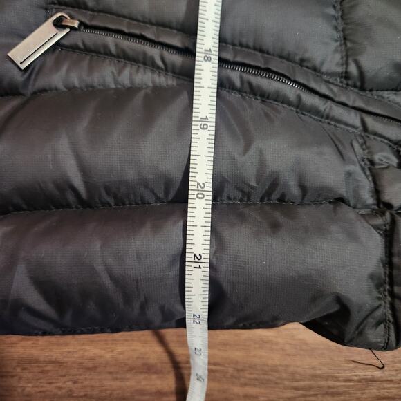 ADD Lightweight Down Hooded Vest 10 Black Cozycore Fall Casual Athlesure - Picture 10 of 10